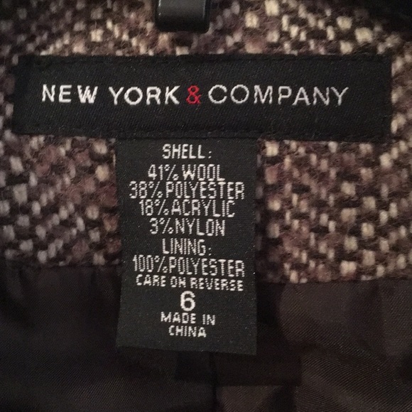 New York & Company long wool coat - Picture 3 of 5